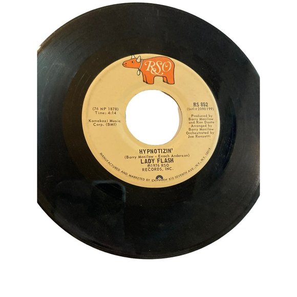Vintage 7” vinyl record 45 RPM lady flash hypnotizin street singin - Picture 3 of 5